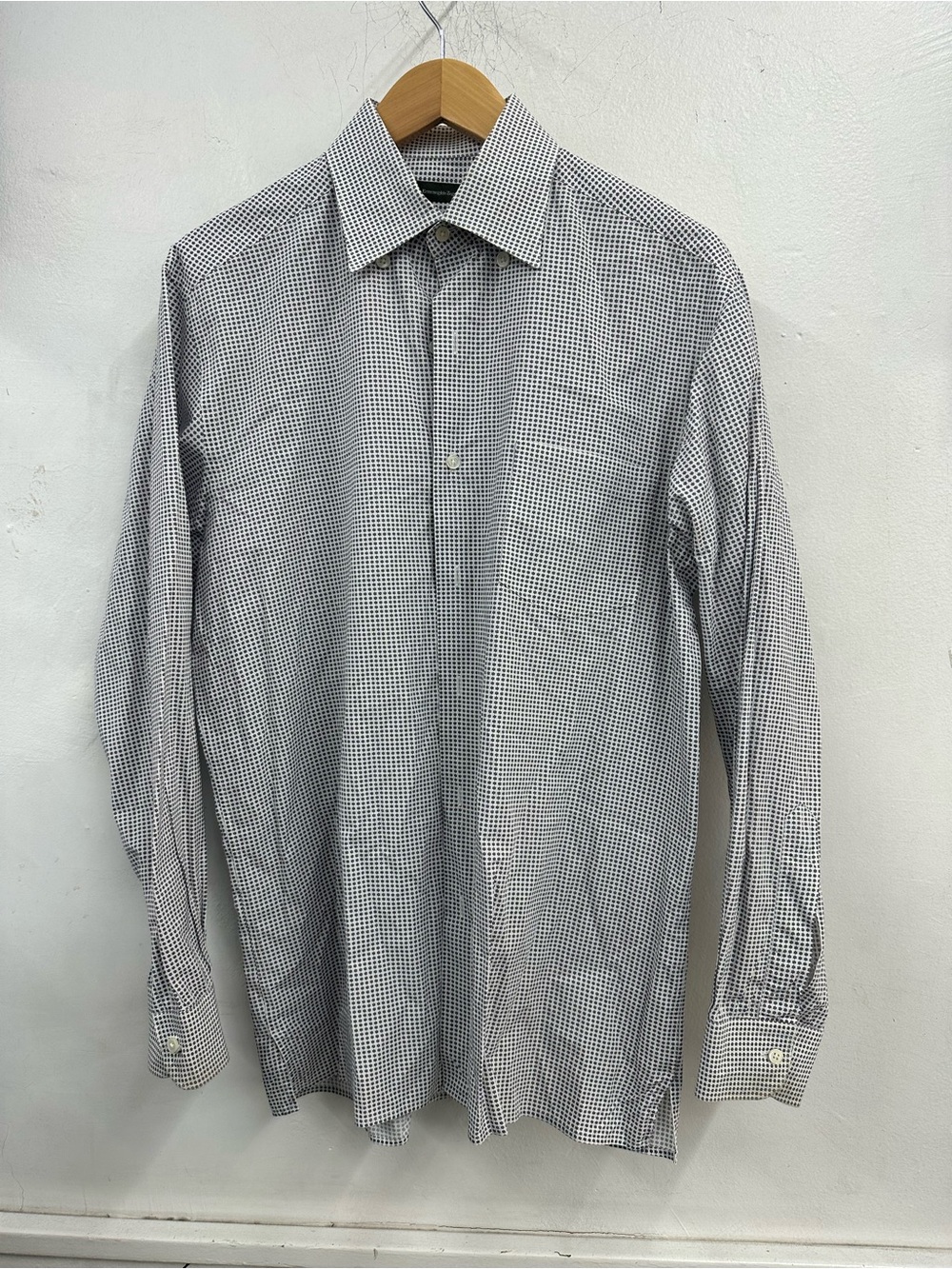 Ermenegildo Zegna striped men’s dress t shirt button up size large men’s